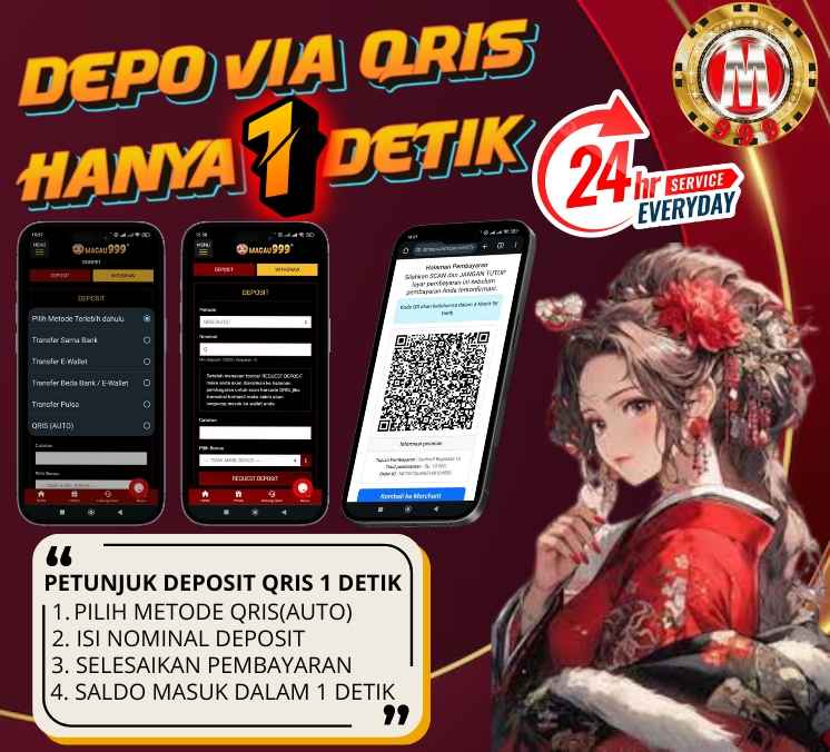 DEPOSIT TERCEPAT HANYA 1 DETIK DENGAN QRIS AUTO